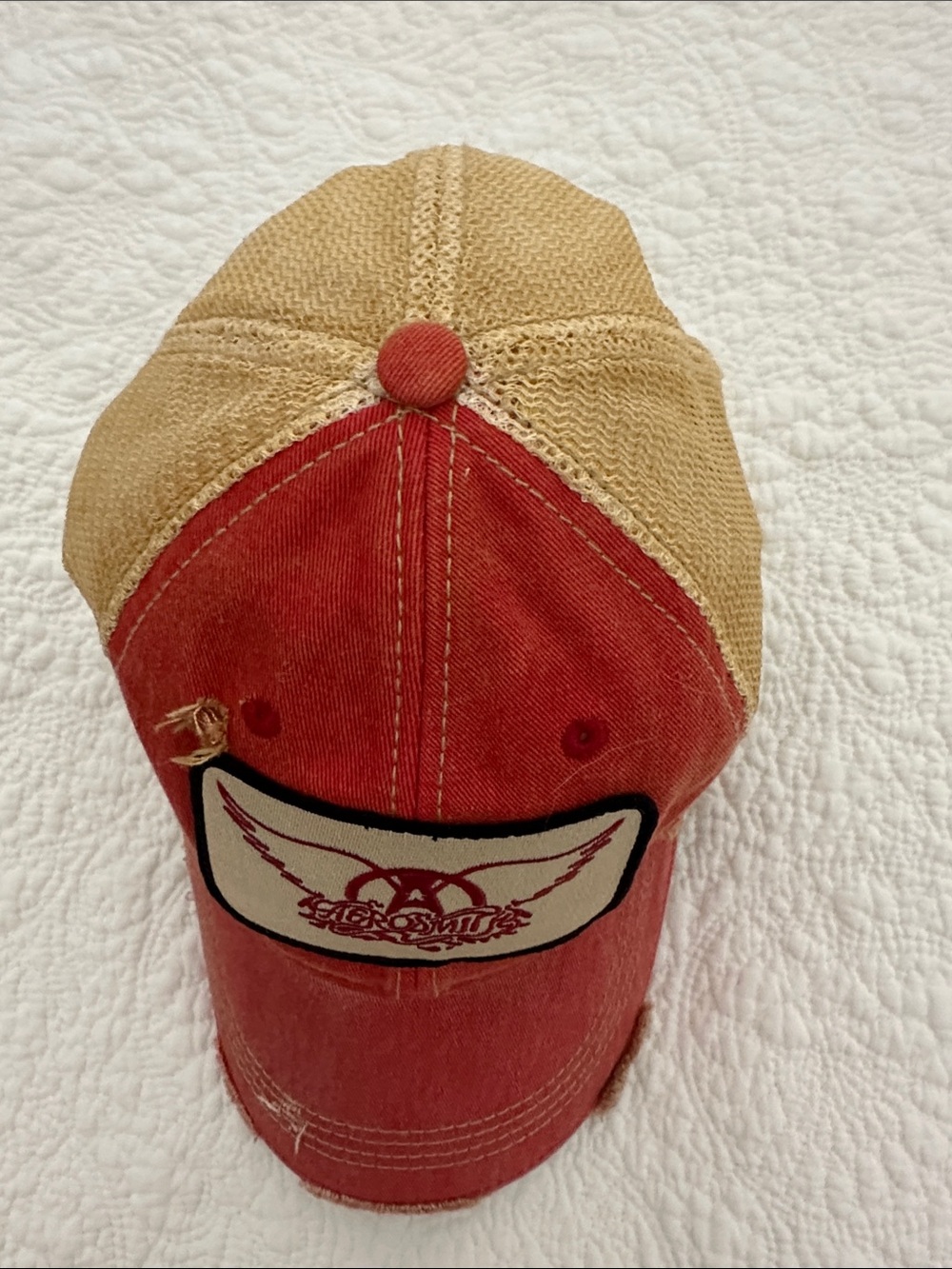 Angry Minnow Vintage Aerosmith Red Wing Trucker Hat RARE - Picture 4 of 10